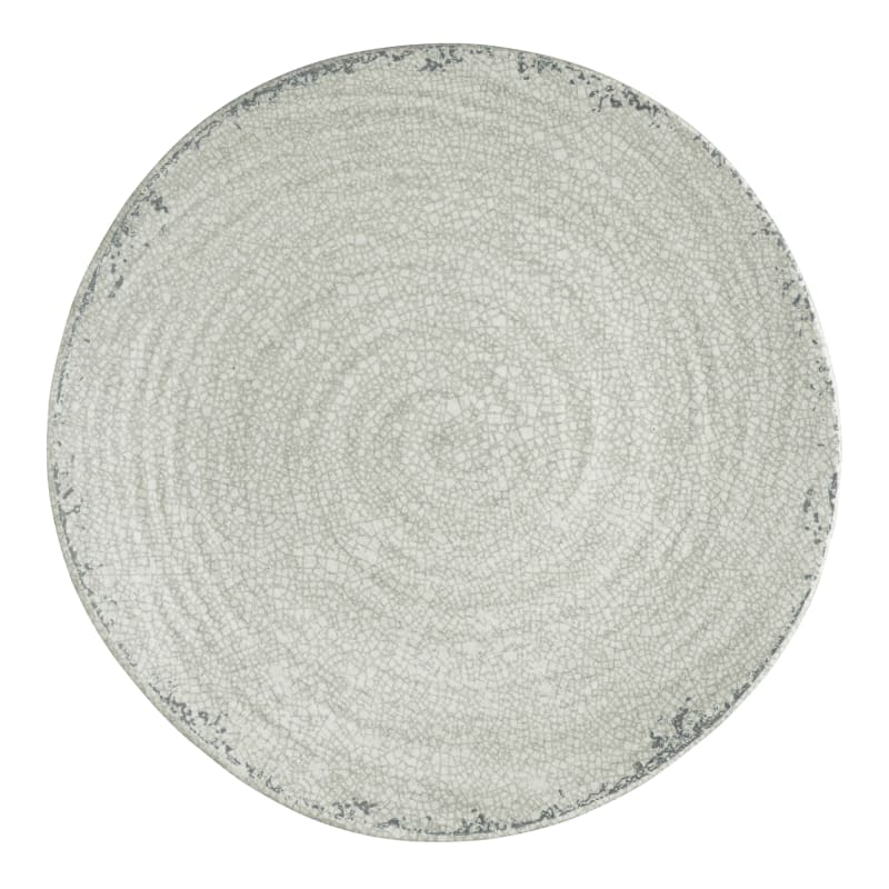 Steelite 7194TM073 Creations Pompeii 6-1/2" Round Stone Gray Coupe Rim Plate