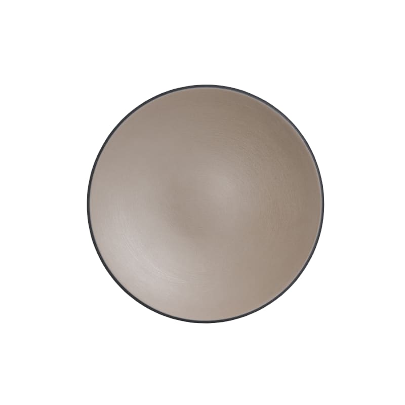Steelite 7810JB017 Creations Baja 7" Round Sandstone Tan Coupe Rim Plate