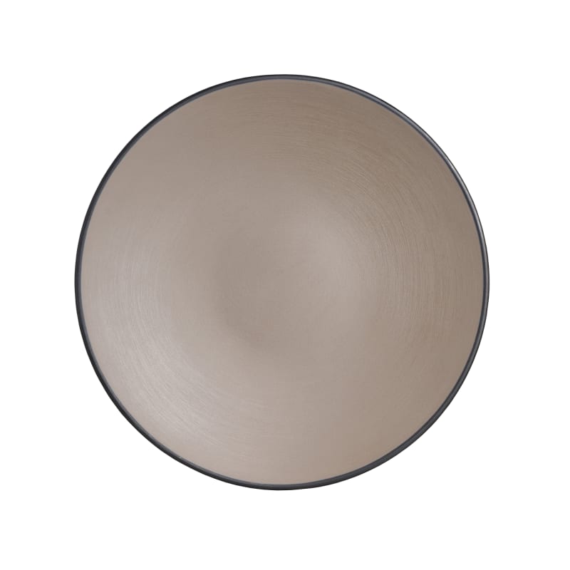 Steelite 7810JB019 Creations Baja 9" Round Sandstone Tan Coupe Rim Plate