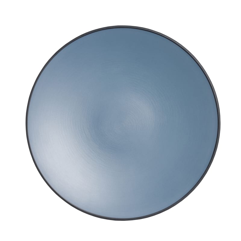 Steelite 7830JB020 Creations Baja 10" Round Lagoon Blue Coupe Rim Plate