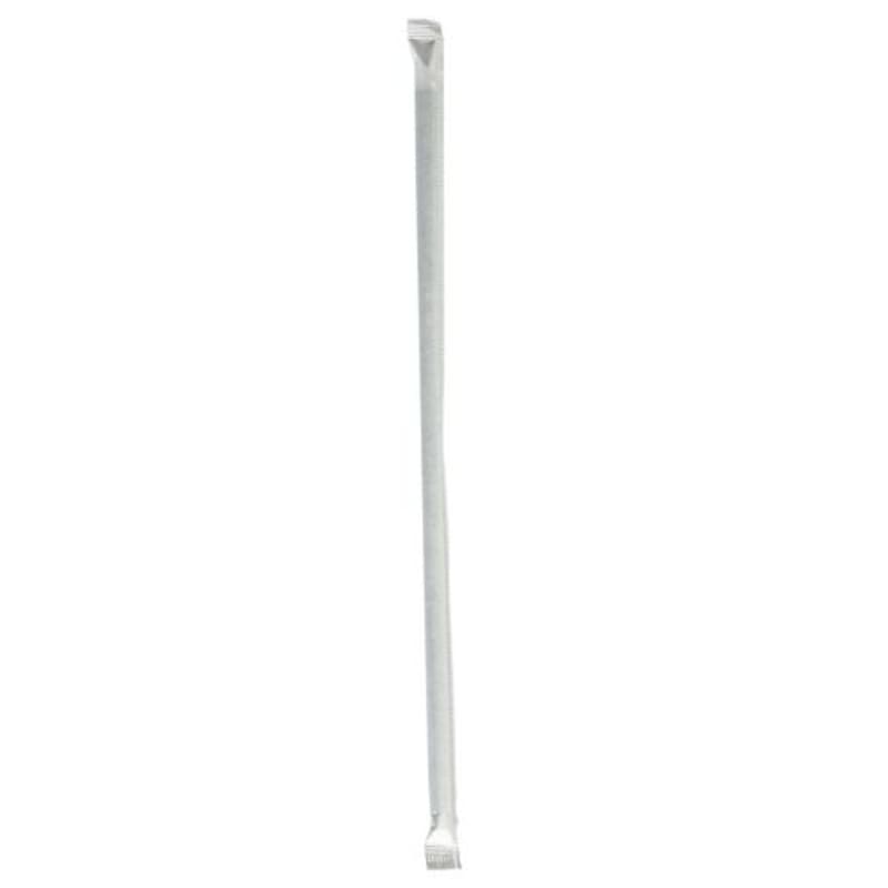 Boardwalk BWKGST1025BK Wrapped Giant Straws, 10.25", Polypropylene, Black, 300/Pack, 4 Packs/Carton