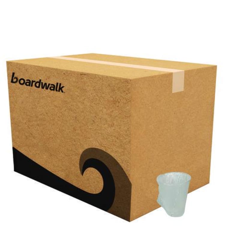 Boardwalk BWKWRAPCUP Translucent Plastic Cold Cups, Individually Wrapped, 9 oz, 1,000/Carton