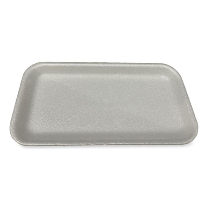 Gen GEN17SWH Meat Trays, #17S, 8.5 x 4.69 x 0.64, White, Foam, 500/Carton