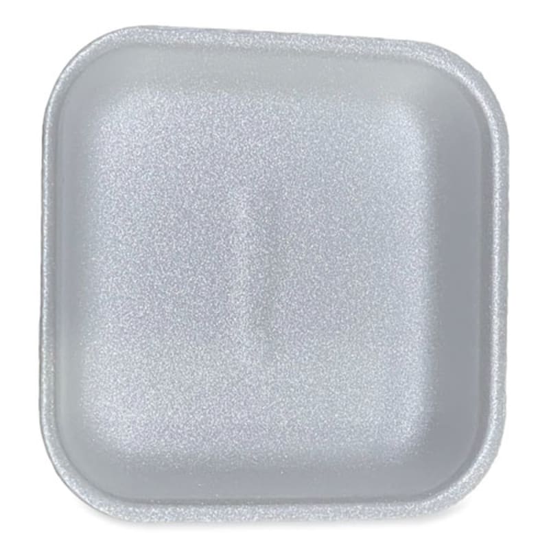 Gen GEN1WH Meat Trays, #1, 5.38 x 5.38 x 1.07, White, Foam, 500/Carton