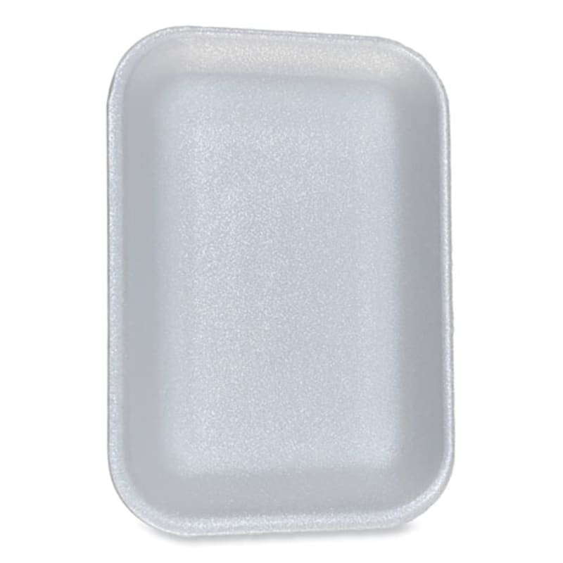 Gen GEN2WH Meat Trays, #2, 8.5 x 6.03 x 1.11, White, Foam, 500/Carton