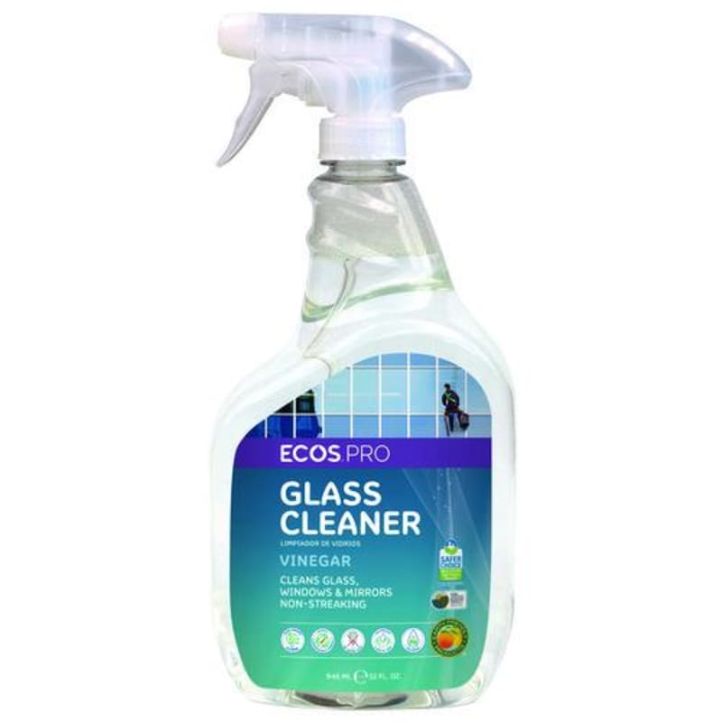ECOS® PRO PL93006CT Glass Cleaner, Vinegar Scent, 32 oz Spray Bottle, 6/Carton