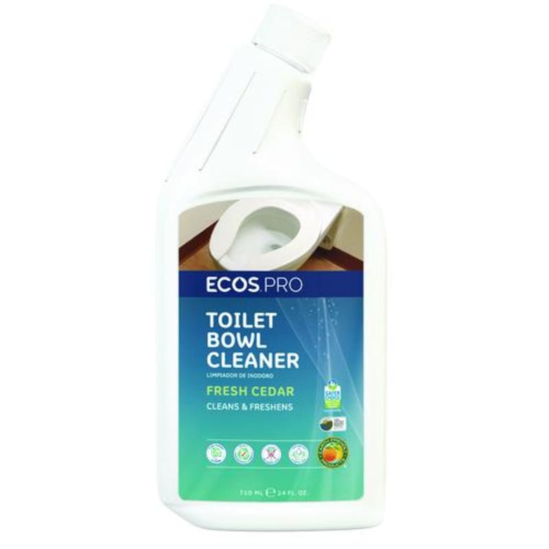 ECOS® PRO PL97036CT Toilet Bowl Cleaner, Fresh Cedar Scent, 24 oz Squeeze Bottle, 6/Carton