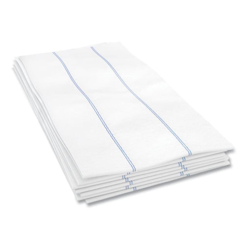 Cascades PRO W930 Tuff-Job Foodservice Towels, 1/4 Fold, 13 x 24, White/Blue, 72/Carton