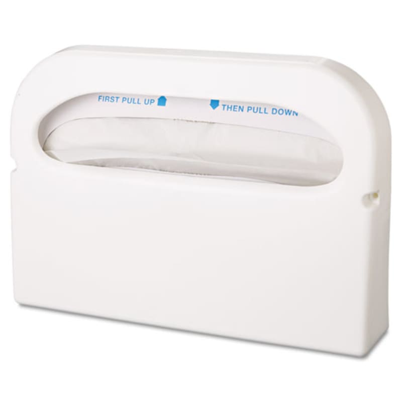 Hospeco HG-1-2 Health Gards Toilet Seat Cover Dispenser, Half-Fold, 16 X 3.25 X 11.5, White, 2/box
