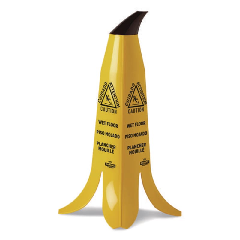Impact Products B1001 Banana Wet Floor Cones, 11 X 11.15 X 23.25, Yellow/brown/black