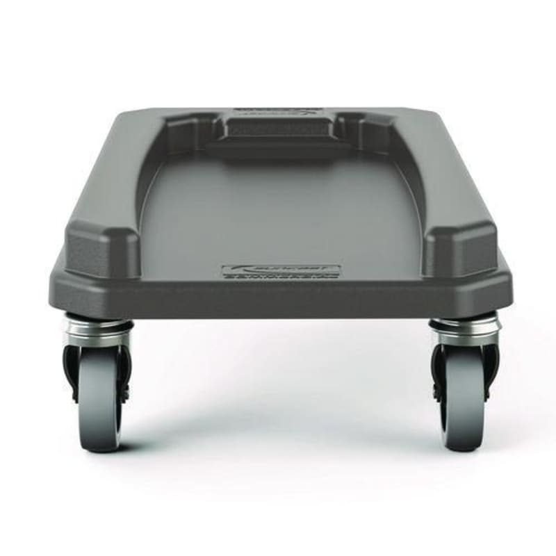Suncast Commercial TCNDOLLY 23 Gallon Resin Slim Trash Can Dolly, 11.88" x 20.78" x 6.18", Gray
