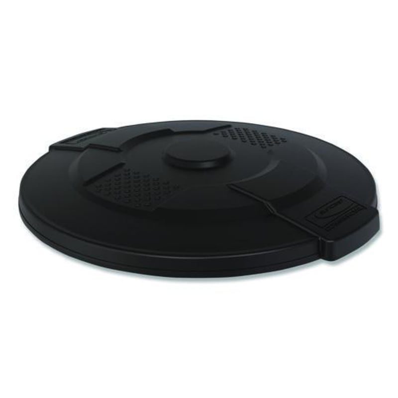 Suncast Commercial TCU44GLIDD Utility Trash Can Lid for 44 gal Trash Can, 24.88" Diameter x 3", Black