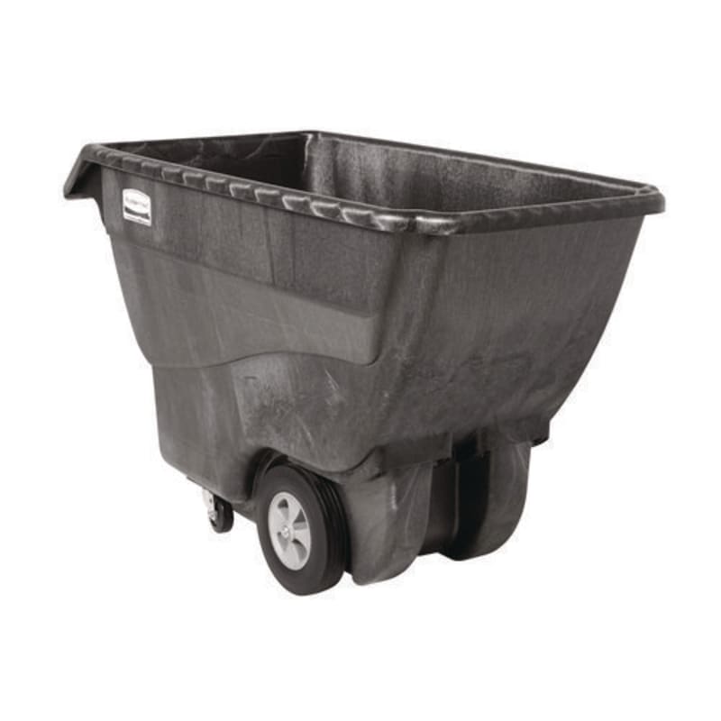 Rubbermaid FG101300BLA 0.75 cu yd Structural Foam Tilt Truck, Standard Duty, 1,000 lb Capacity, Black