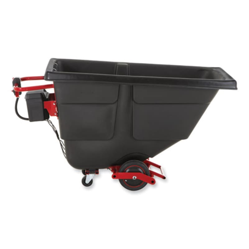 Rubbermaid 2173519 0.5 cu yd Motorized Roto Tilt Truck, 850 lb Capacity, Black