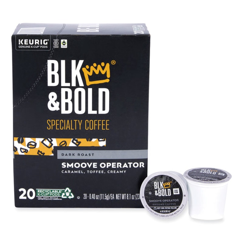 BLK & Bold BKDOKB90056 Smoove Operator K-Cups, 20/Box