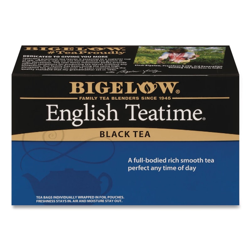 Bigelow BTCRCB003451 English Teatime Black Tea, 0.08 Oz Tea Bag, 28/box