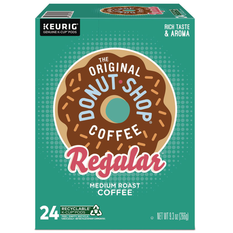 The Original Donut Shop DIE60052101 Donut Shop Coffee K-Cups, Regular, 24/box