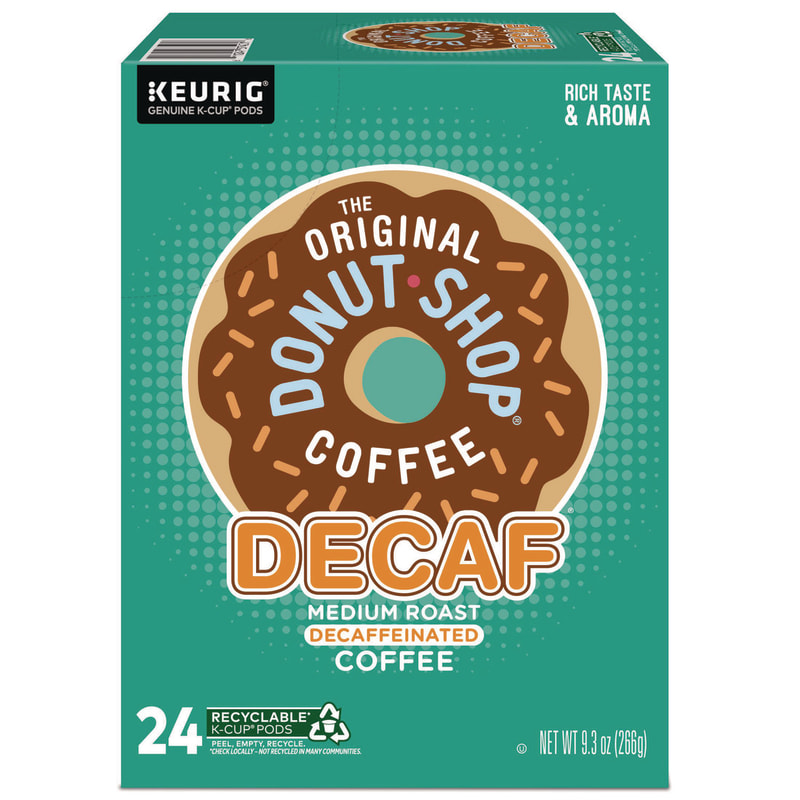 The Original Donut Shop DIE7401BX Donut Shop Decaf Coffee K-Cups, 24/box
