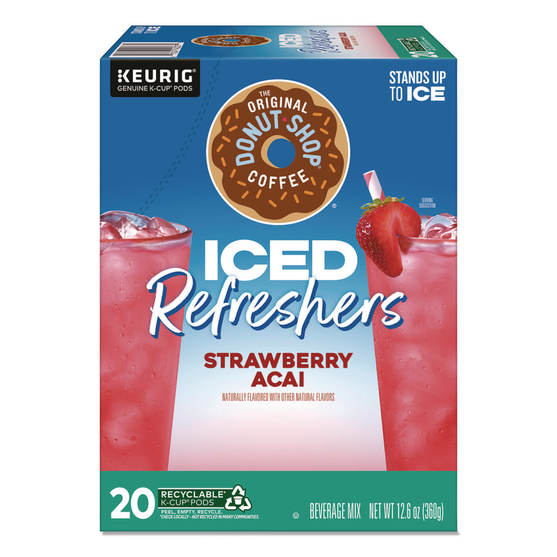 The Original Donut Shop GMT0237 ICED Refreshers K-Cup Pods, Strawberry Acai, 20/Box