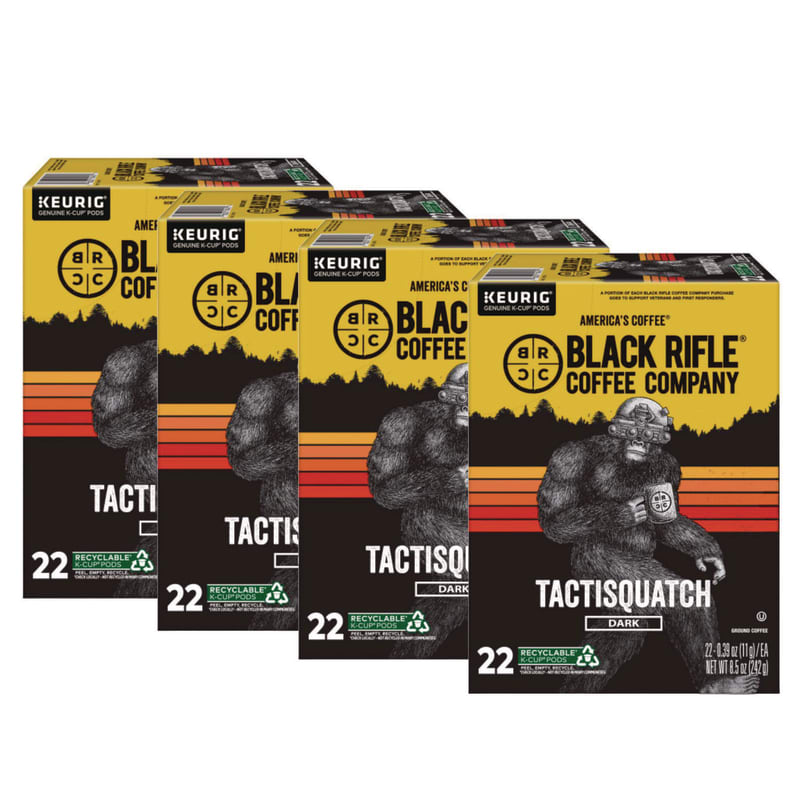 Black Rifle Coffee Company GMT0490CT Tactisquatch Coffee K-Cups, 88/Carton