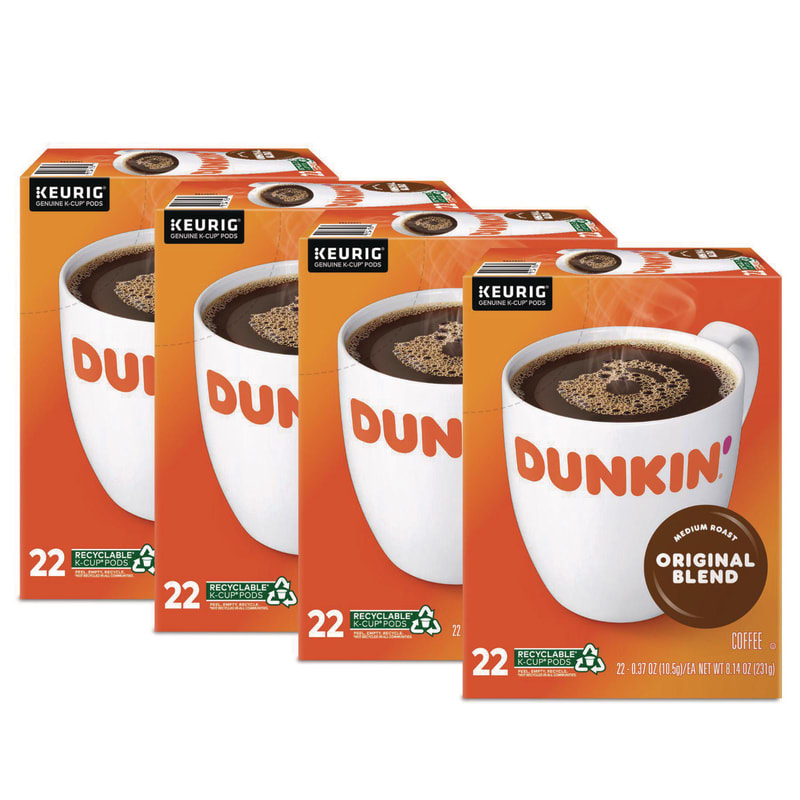 Dunkin' GMT1267CT K-Cup Pods, Dunkin Regular, 88/Carton