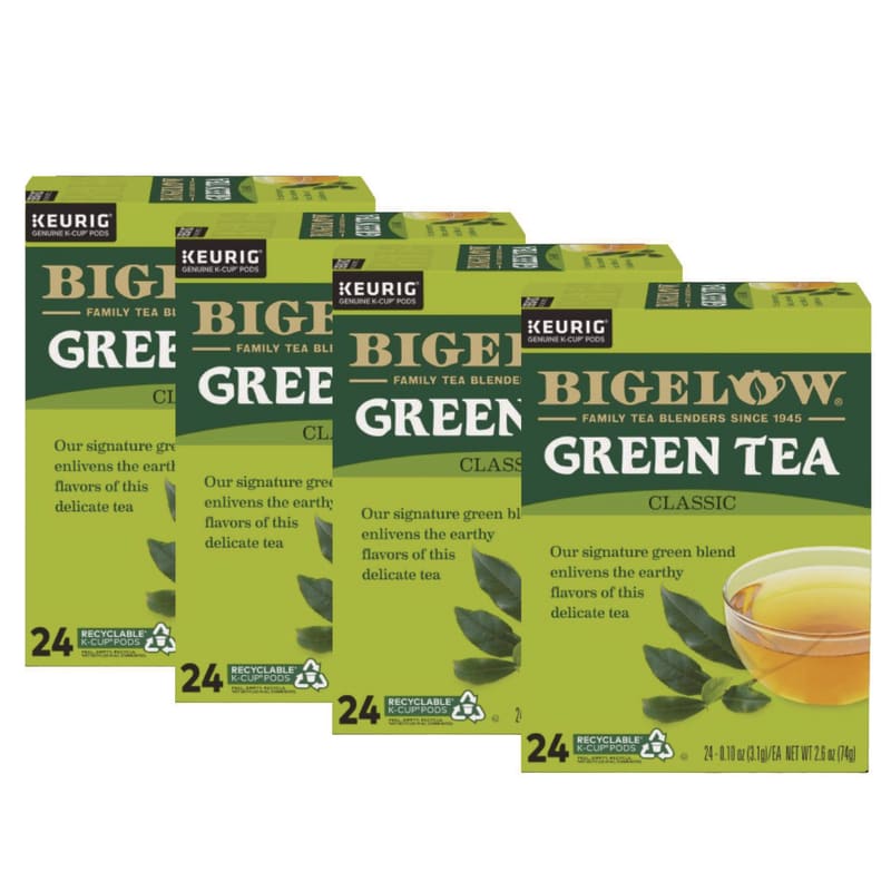 Bigelow GMT6085CT Green Tea K-Cup Pack, 24/box, 4 Box/carton
