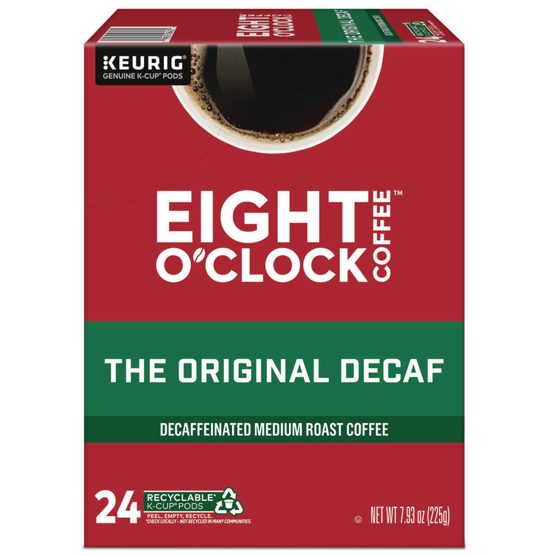 Eight O'Clock GMT6425 Original Decaf Coffee K-Cups, 24/box