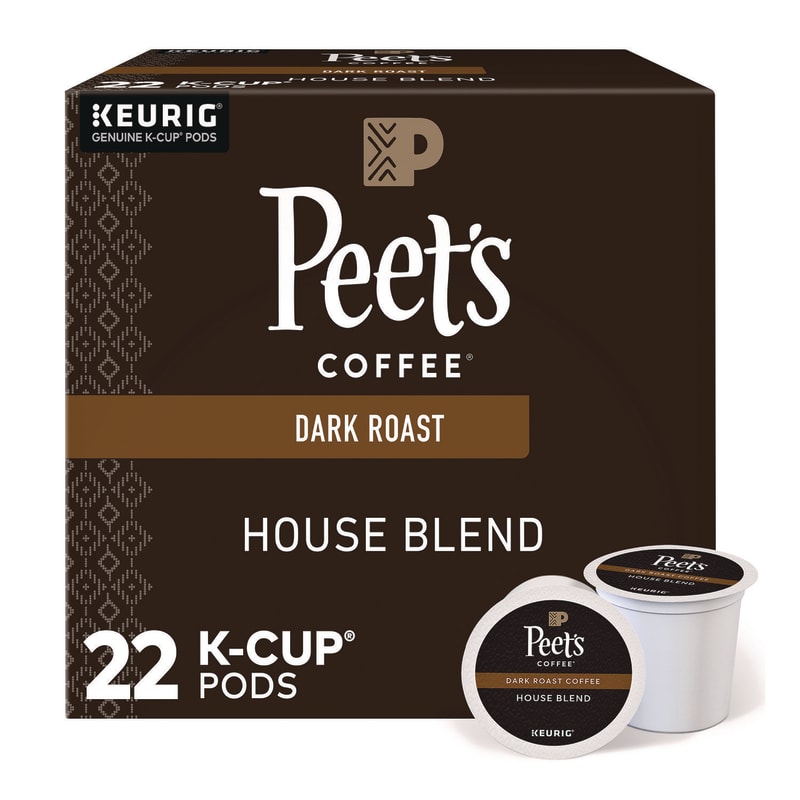 Peet's Coffee & Tea GMT6546 House Blend Coffee K-Cups, 22/box
