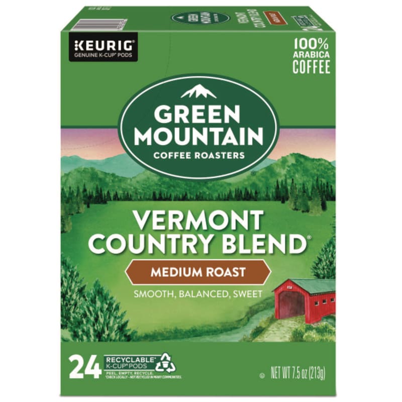 Green Mountain Coffee GMT6602 Vermont Country Blend Coffee K-Cups, 24/box
