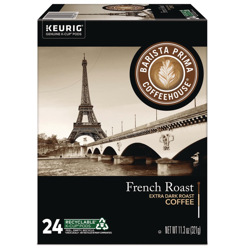Barista Prima Coffeehouse GMT6611 French Roast K-Cups Coffee Pack, 24/box