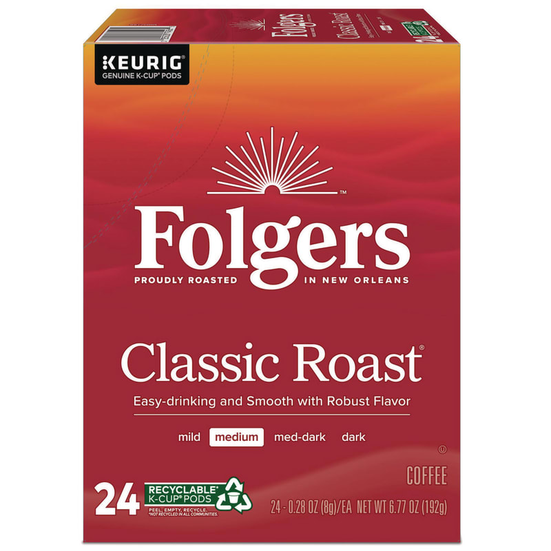 Folgers GMT6685 Gourmet Selections Classic Roast Coffee K-Cups, 24/box