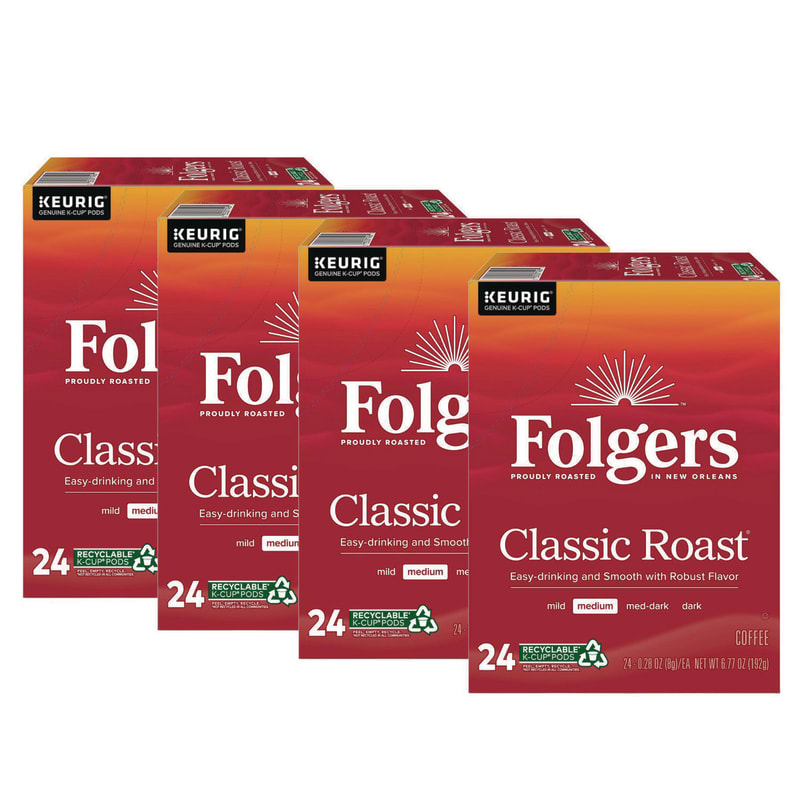 Folgers GMT6685CT Gourmet Selections Classic Roast Coffee K-Cups, 96/carton