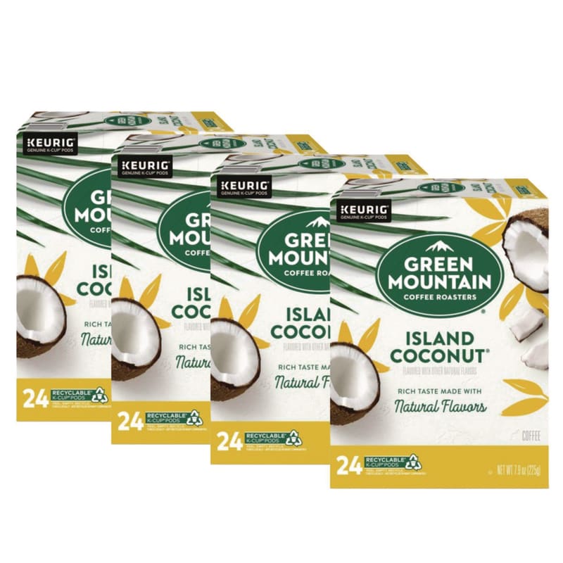 Green Mountain Coffee GMT6720CT Island Coconut Coffee K-Cup Pods, 96/carton
