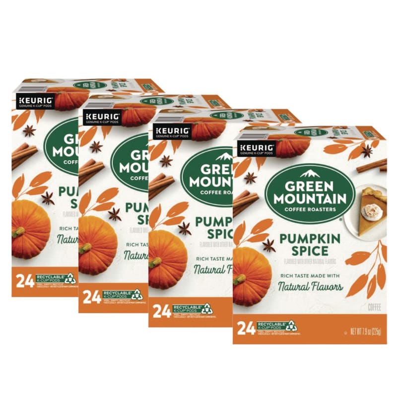 Green Mountain Coffee GMT6758CT Fair Trade Certified Pumpkin Spice Flavored Coffee K-Cups, 96/carton
