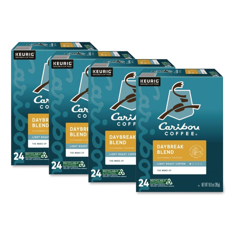 Caribou Coffee GMT6994CT Daybreak Morning Blend Coffee K-Cups, 96/carton