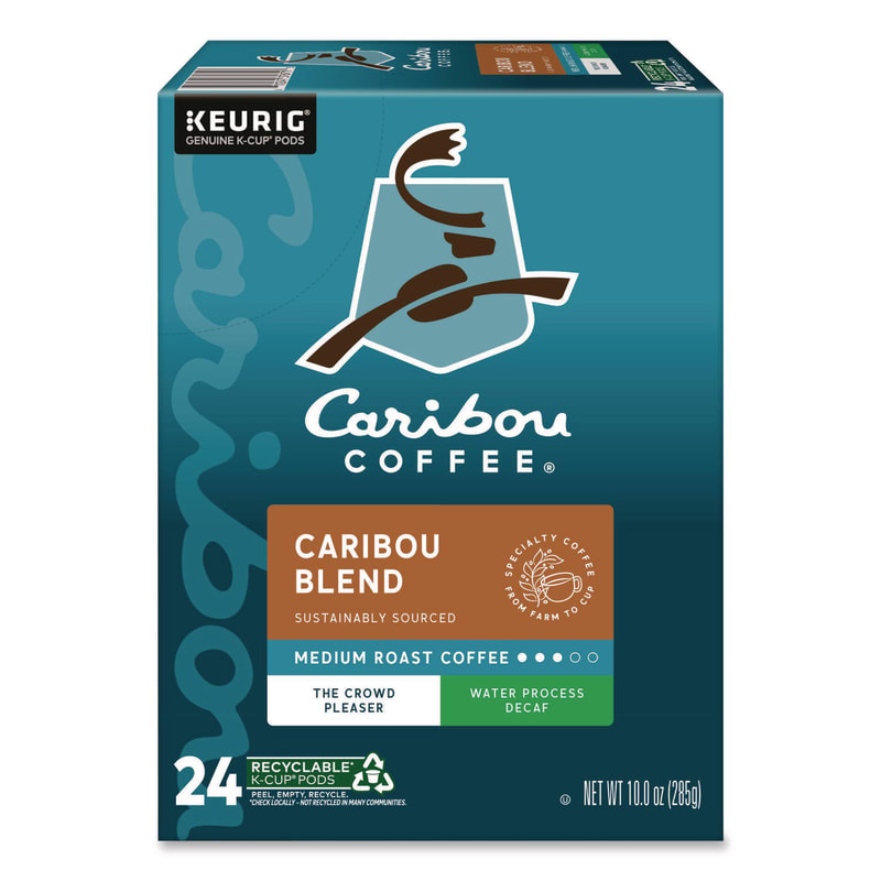 Caribou Coffee GMT6995 Caribou Blend Decaf Coffee K-Cups, 24/box