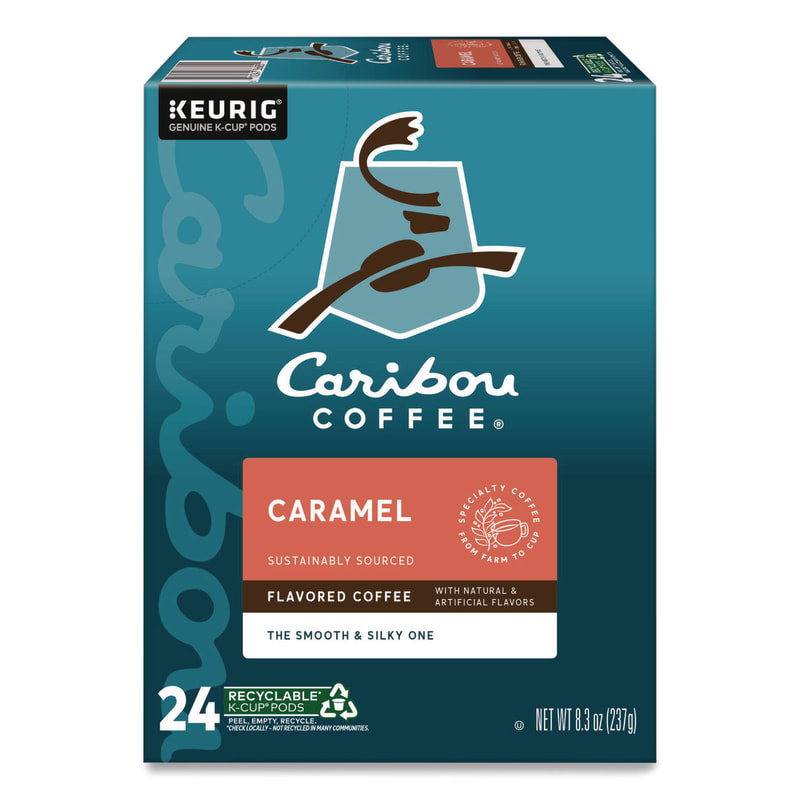 Caribou Coffee GMT6996 Caramel Hideaway K-Cups, Mild Roast, 24/box
