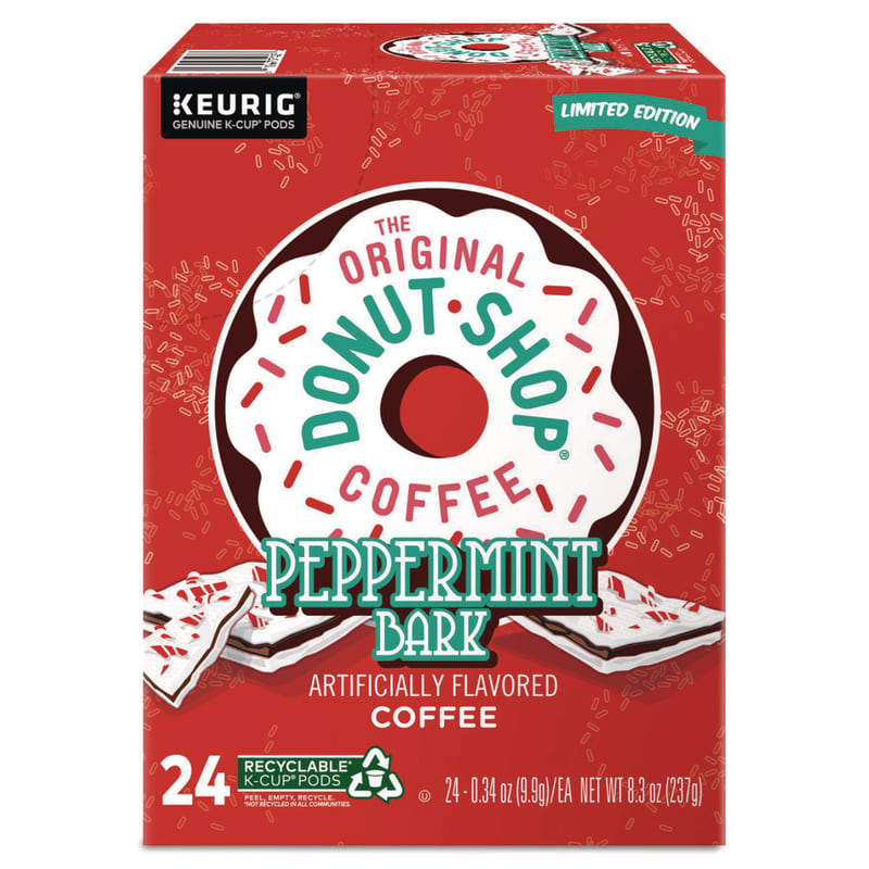 The Original Donut Shop GMT7428 Peppermint Bark K-Cup Pods, 24/box