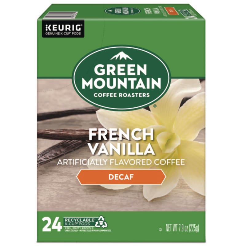 Green Mountain Coffee GMT7732 French Vanilla Decaf Coffee K-Cups, 24/box