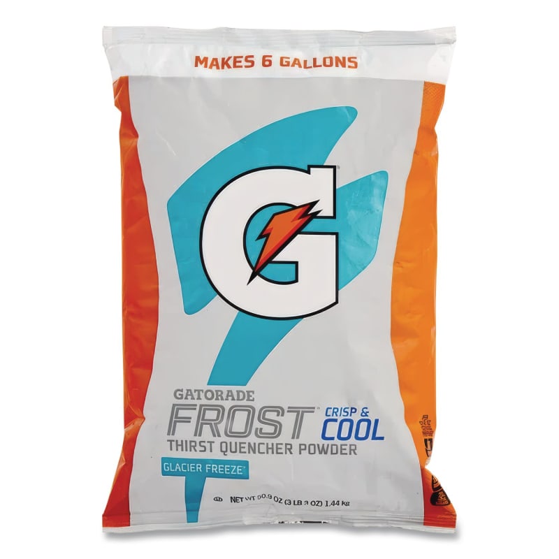 Gatorade GTD33676 Original Powdered Drink Mix, Glacier Freeze, 51oz Packet, 14/carton