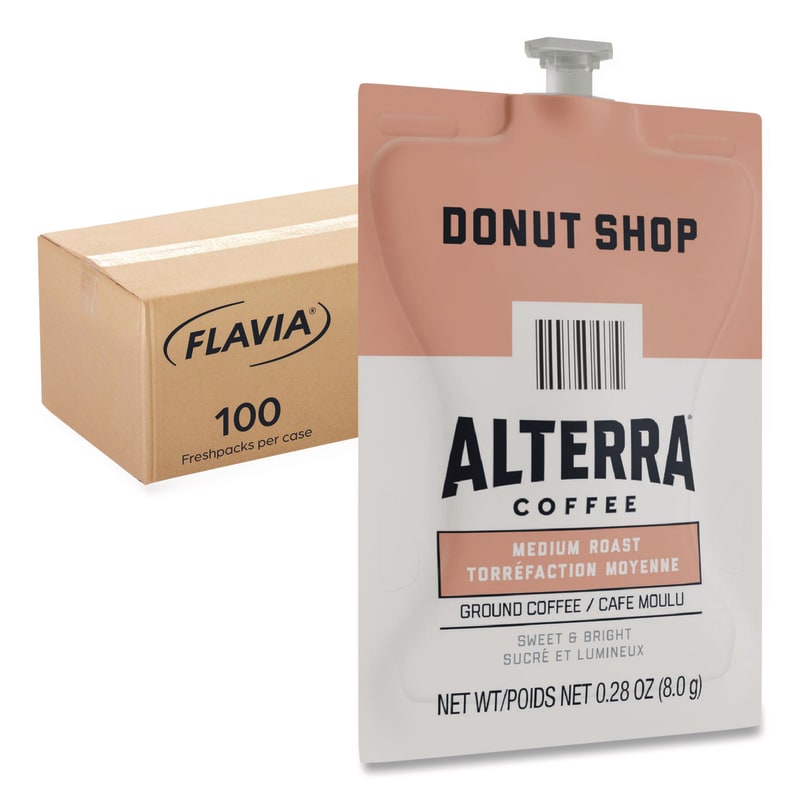 FLAVIA LAV48019 Alterra Donut Shop Coffee Freshpack, 100/Carton