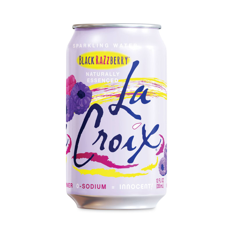 LaCroix LCXNAV40112 Sparkling Water, Black Razzberry, 12 oz Can, 12 Cans/Pack, 2 Packs/Carton