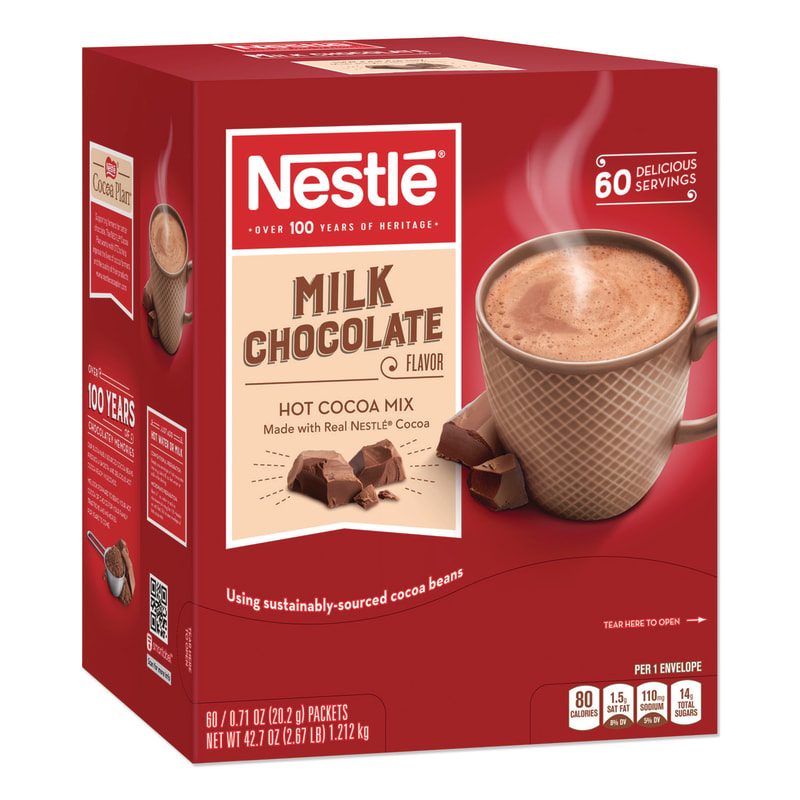 Nestle NES26791 Hot Cocoa Mix, Milk Chocolate, 0.71 Oz Packet, 60 Packets/box