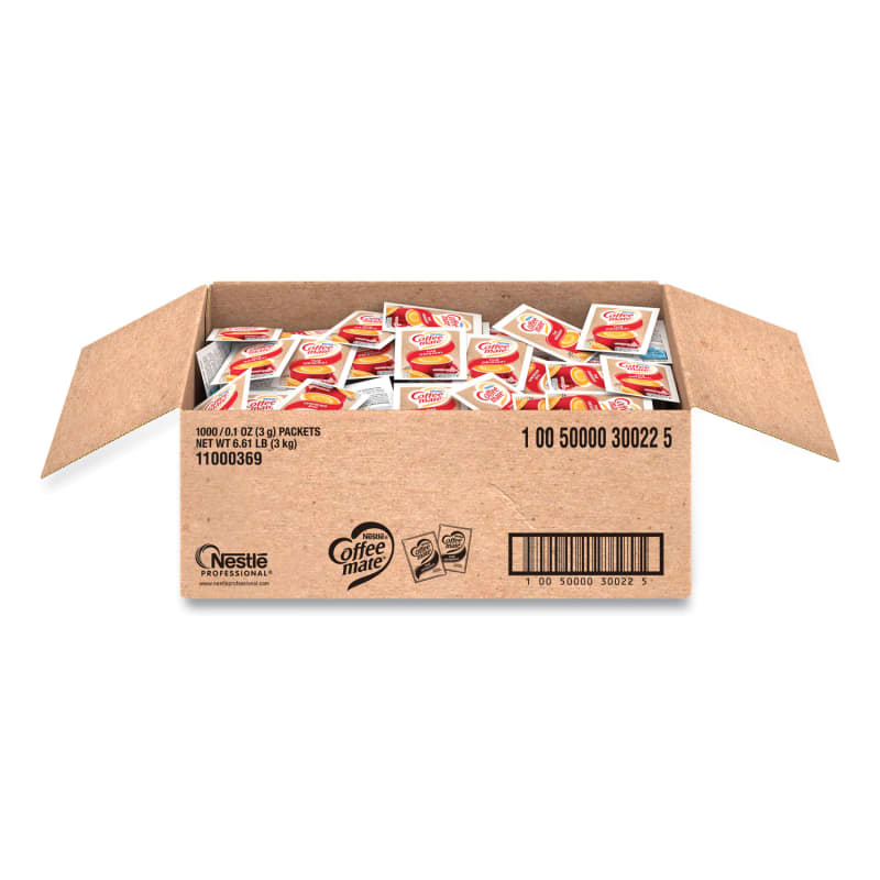 Coffee mate NES30022 Powdered Creamer Packets, Original, 0.1 oz Packet, 1,000/Carton