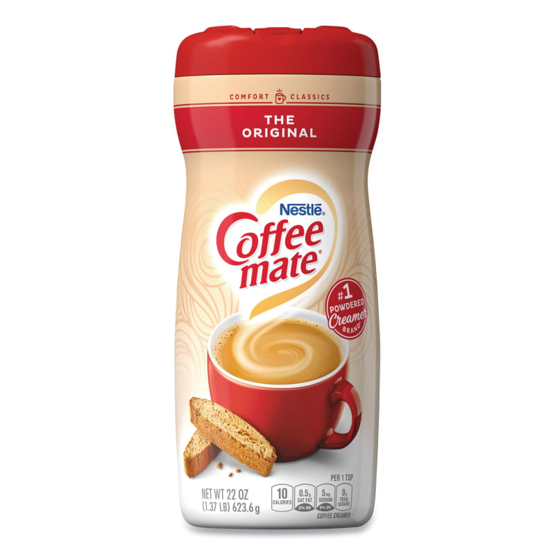 Coffee mate NES30212CT Non-Dairy Powdered Creamer, Original, 22 Oz Canister, 12/carton