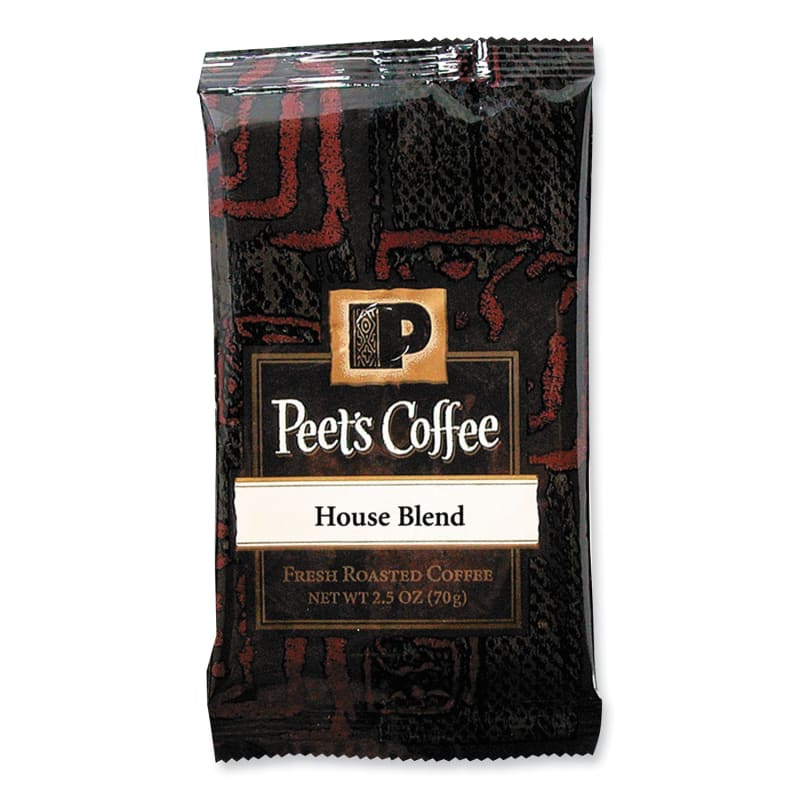 Peet's Coffee & Tea PEE504915 Coffee Portion Packs, House Blend, 2.5 Oz Frack Pack, 18/box