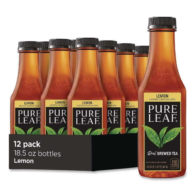 Pure Leaf PEP28618 Iced Tea, Lemon, 18.5 Oz, 12/carton