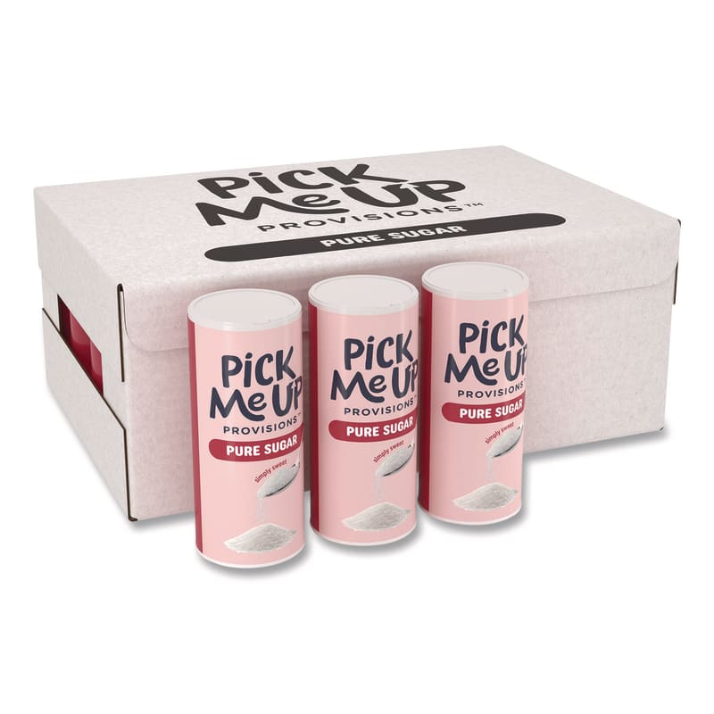 Pick Me Up Provisions PIEPM62433CT942 Pure Sugar, 20 oz Canister, 24/Carton