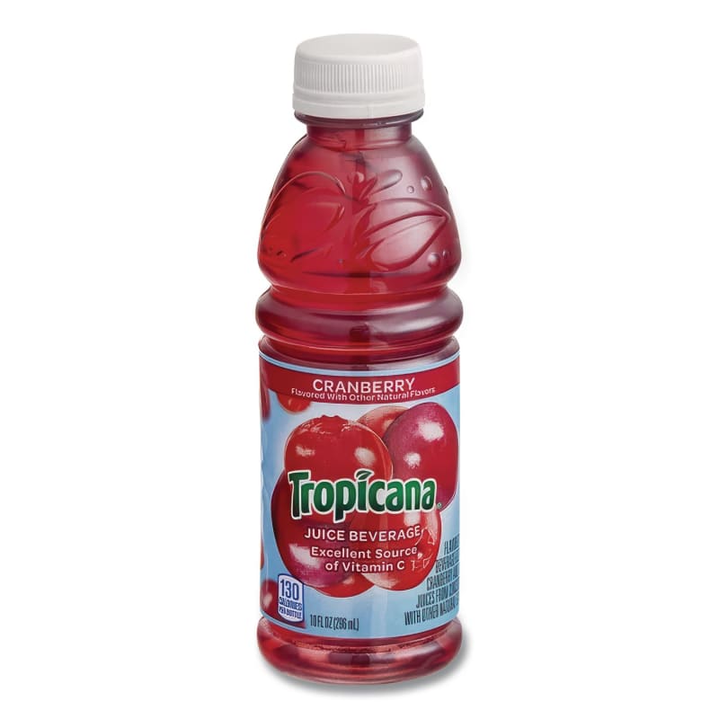 Tropicana QKR00864 Juice Beverage, Cranberry, 15.2oz Bottle, 12/carton