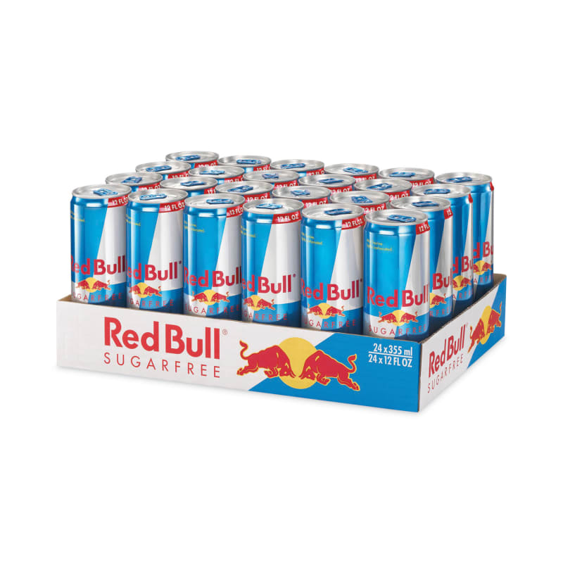 Red Bull RDBRBDRB4817 Sugar-Free Energy Drink, 12 oz Can, 24/Carton